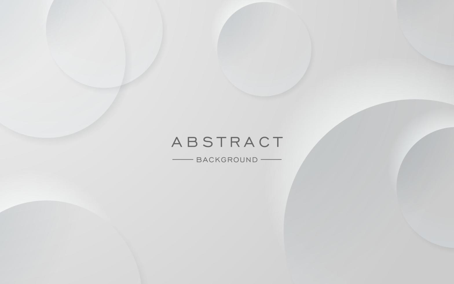 modern dynamic white gray circle shape shadow and light dimension background. eps10 vector