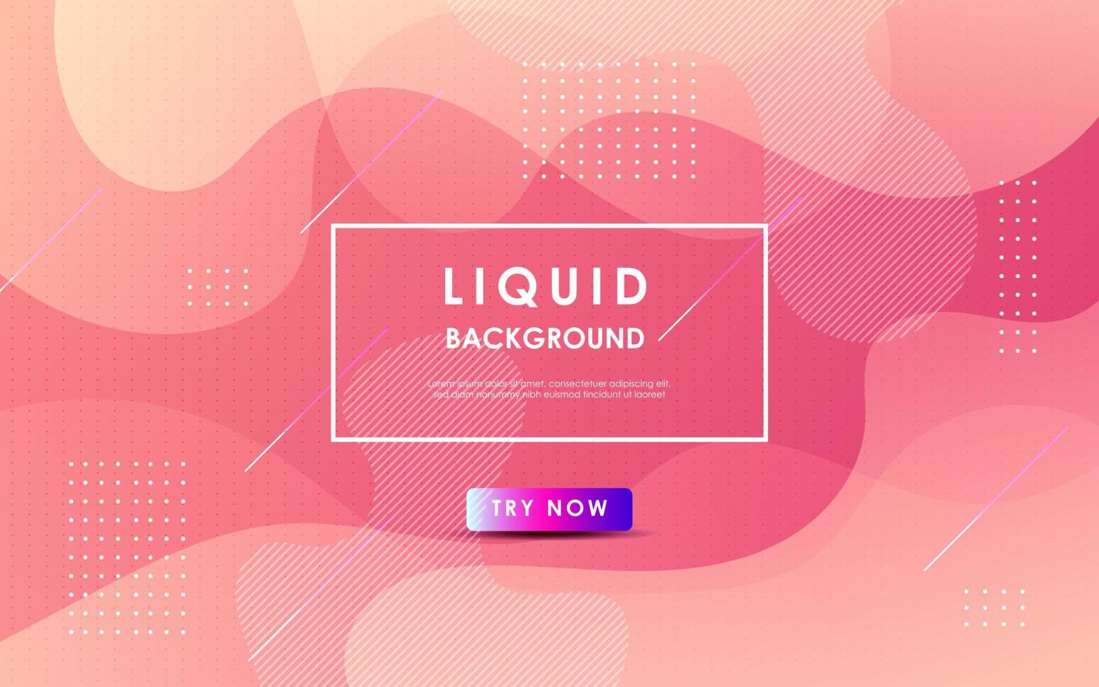 abstract pink soft gradient wavy light liquid color with geometric shape background. eps10 vector