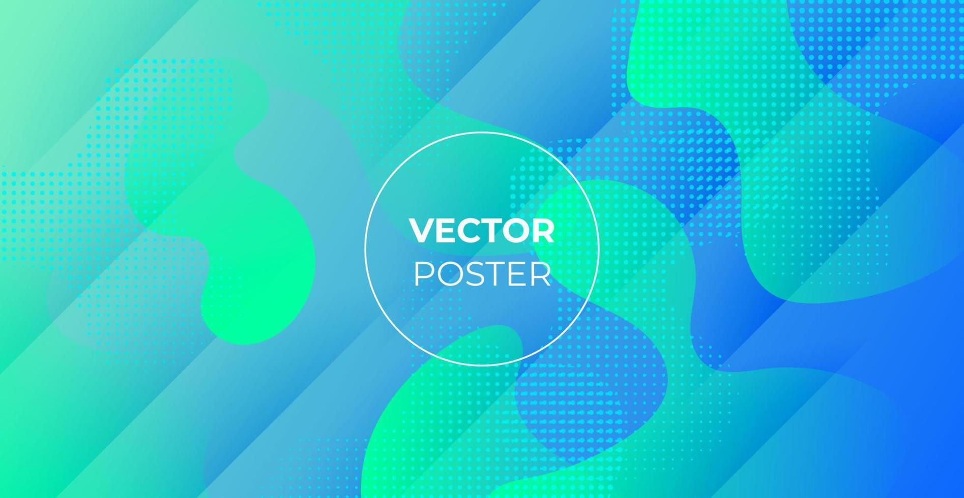 minimal abstract colorful green blue purple liquid color gradient, fluid shape geometric with dots background. eps10 vector