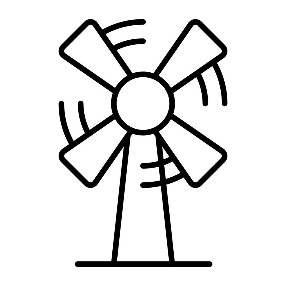 Windmill icon, suitable for a wide range of digital creative projects. vector