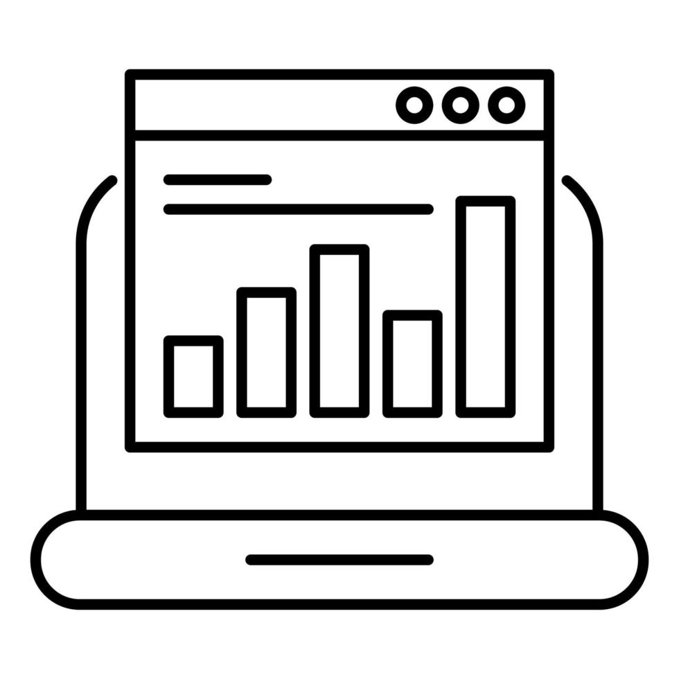 Online data icon, suitable for a wide range of digital creative projects. vector