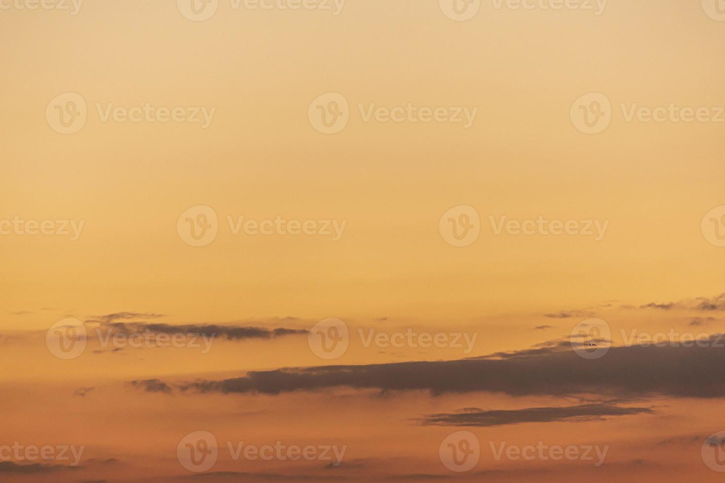 Image of colorful evening sky with light clouds photo