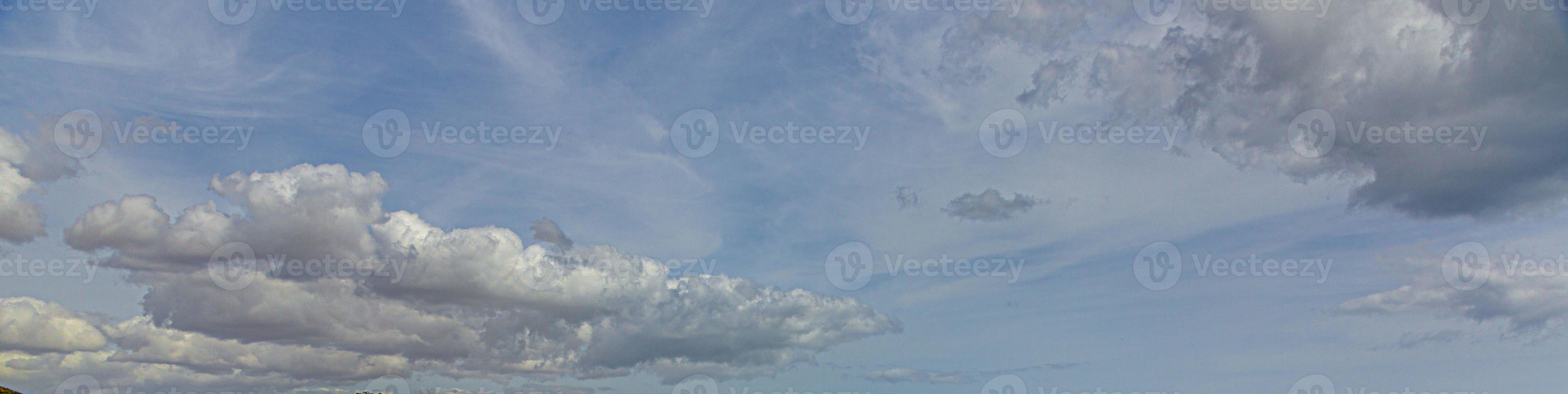 Image of a partly cloudy and partly clear sky during the day photo