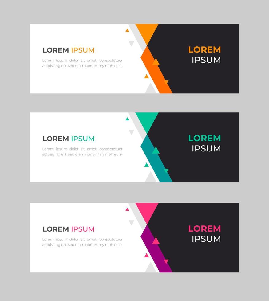 Vector abstract design banner web template. Set of Design Banner Web Template. Vector design Banner background. vector illustration.