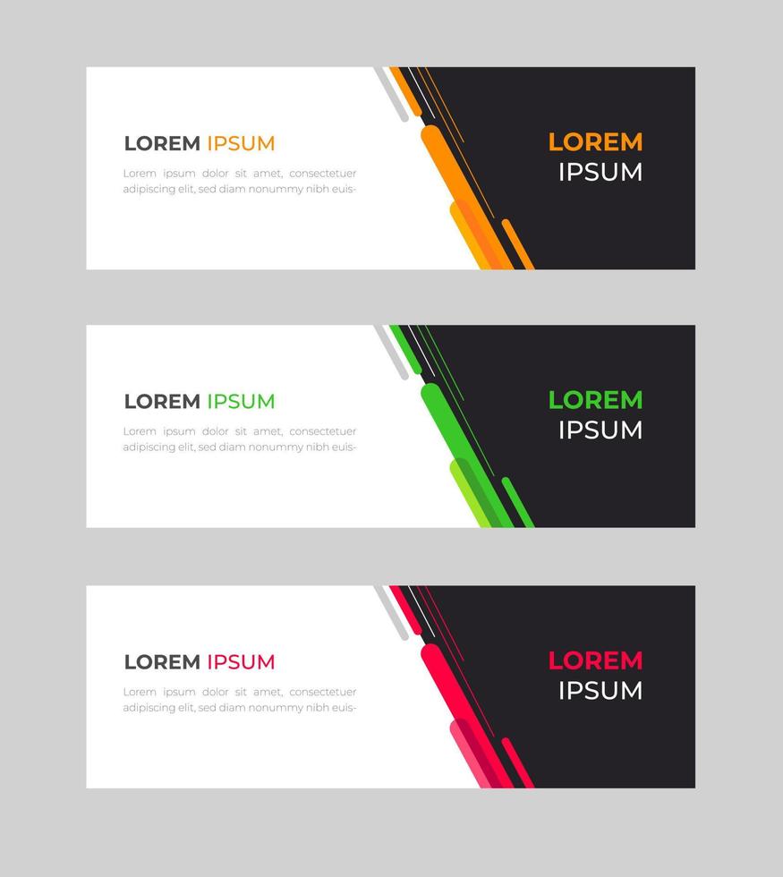 Vector abstract design banner web template. Set of Design Banner Web Template. Vector design Banner background. vector illustration.