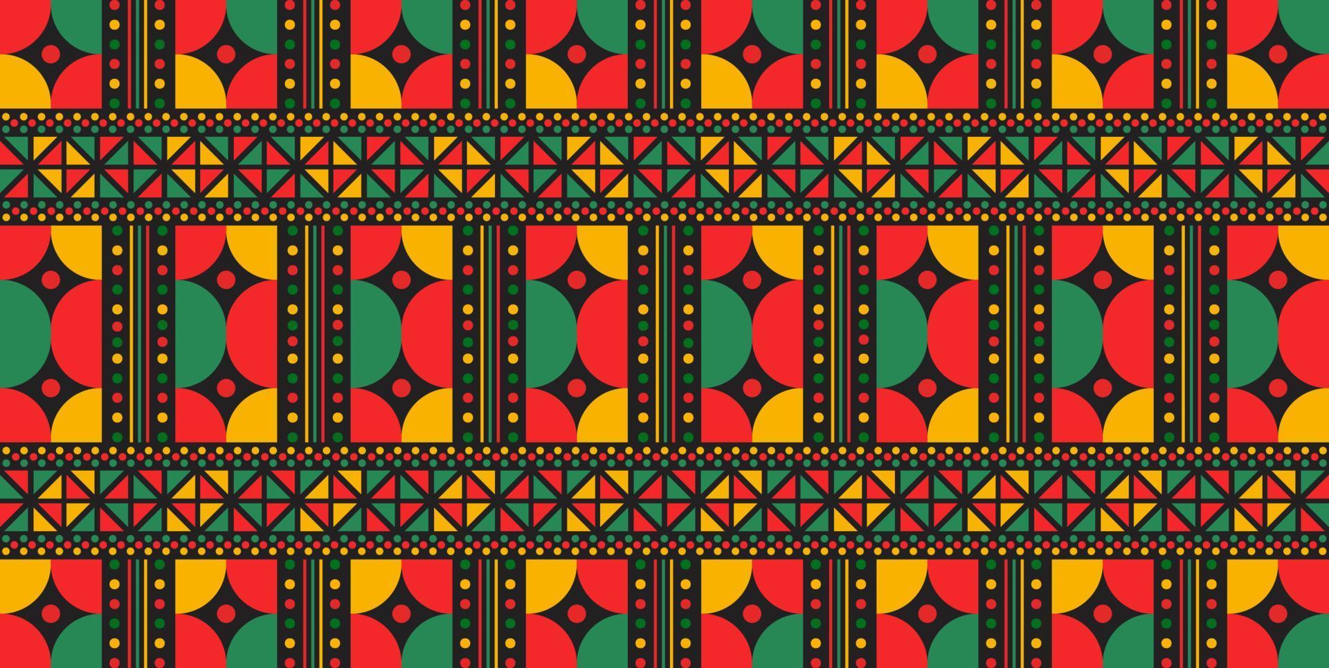 black history month background. African American History or Black History Month. Juneteenth Independence Day Background. Freedom or Emancipation day. Neo Geometric pattern concept. vector