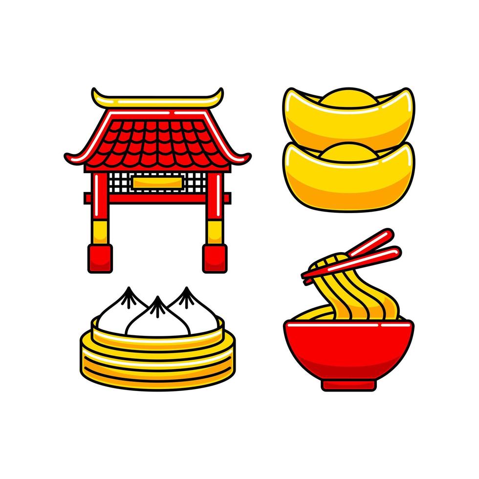 Chinese New Year Element Pack vector