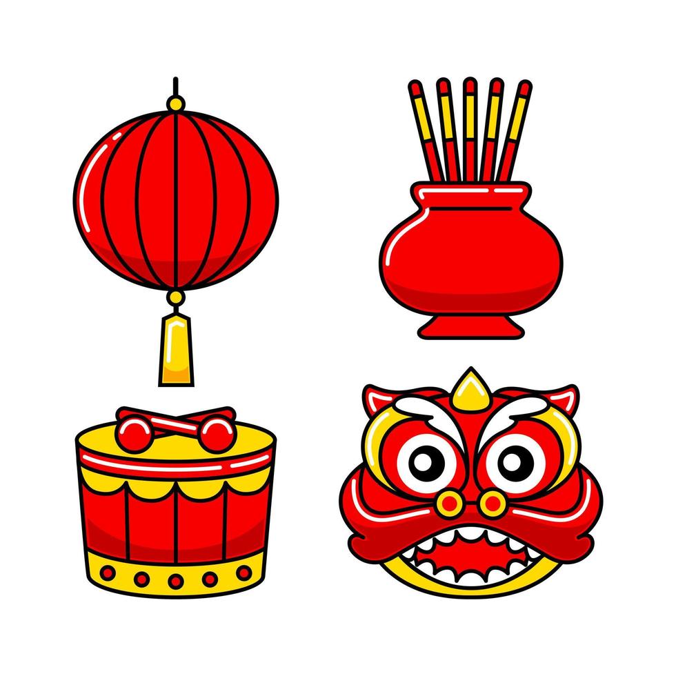 Chinese New Year Element Pack vector