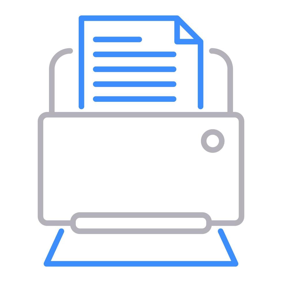 printer icon, suitable for a wide range of digital creative projects. vector