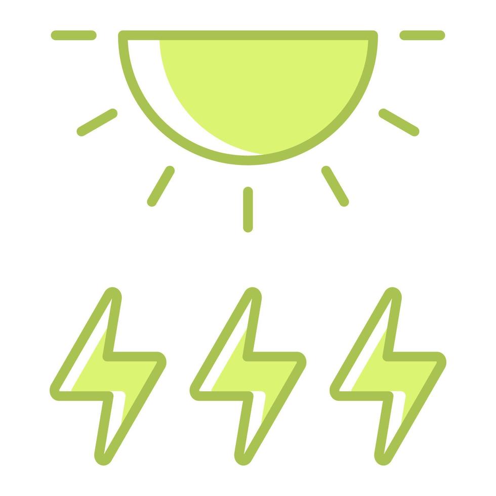 solar power icon, suitable for a wide range of digital creative projects. vector