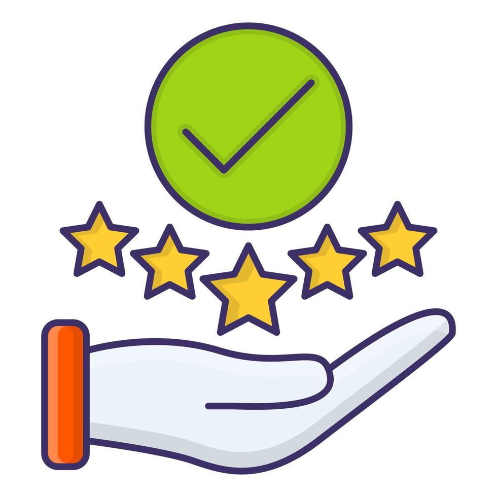 positive feedback icon, suitable for a wide range of digital creative projects. vector