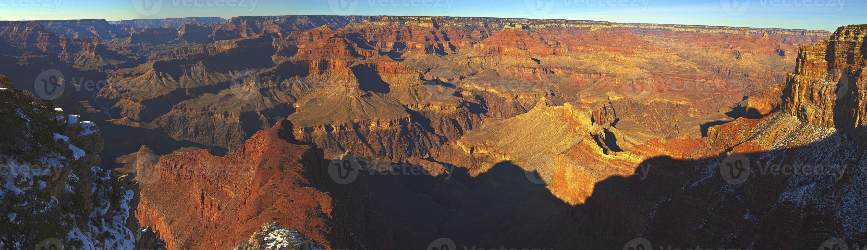 Panorama from the Grand Canyon south side in winter photo