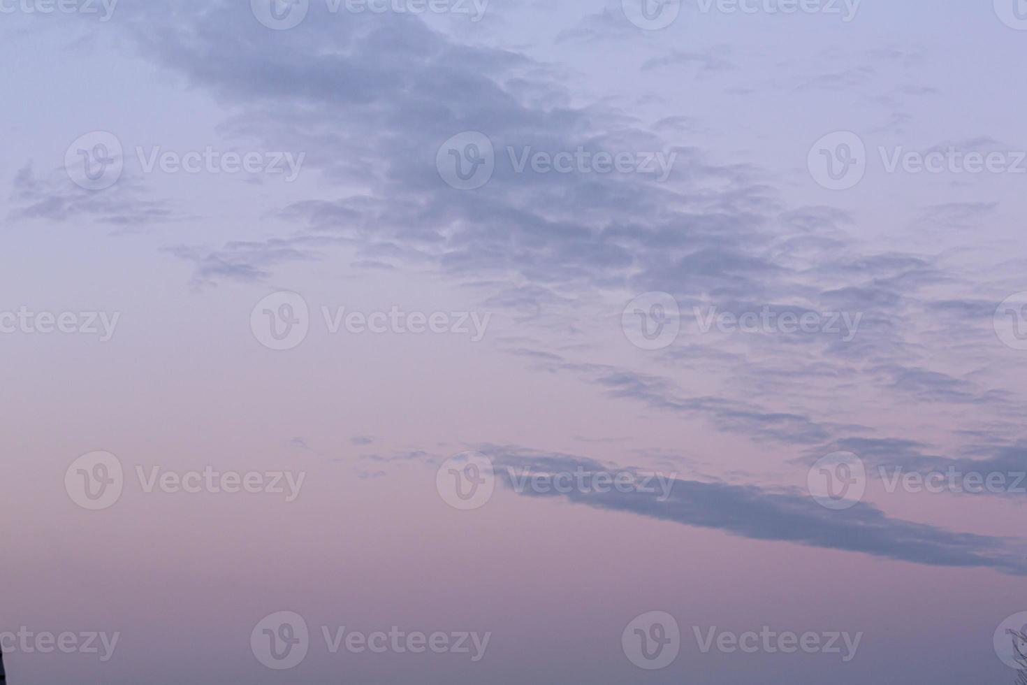 Image of colorful evening sky with light clouds photo