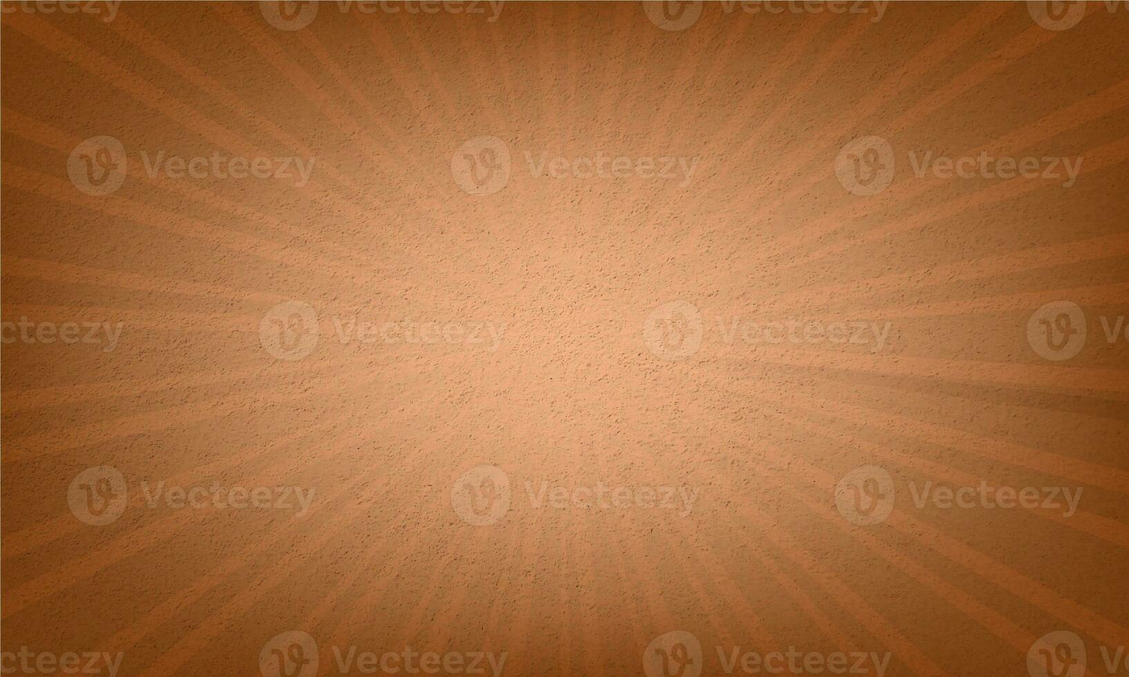Saddle brown color abstract sunburst retro rays background photo