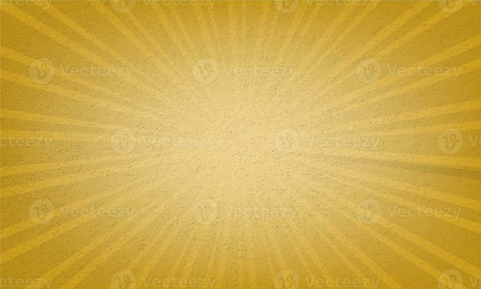 Golden rod color sunburst abstract vintage background photo