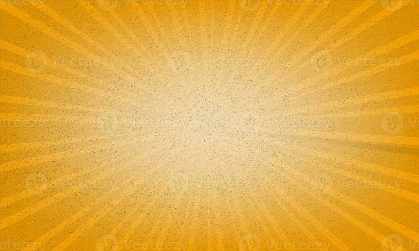 Orange color shiny banner with rays bursting out photo