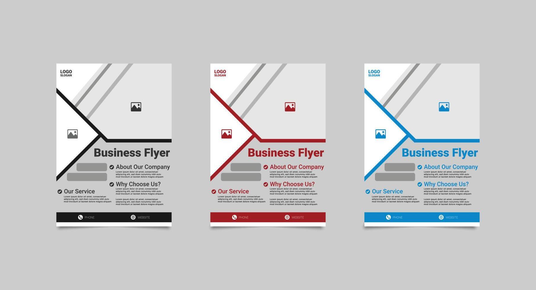 Business Flyer Design Template. A4 Fully Editable vector