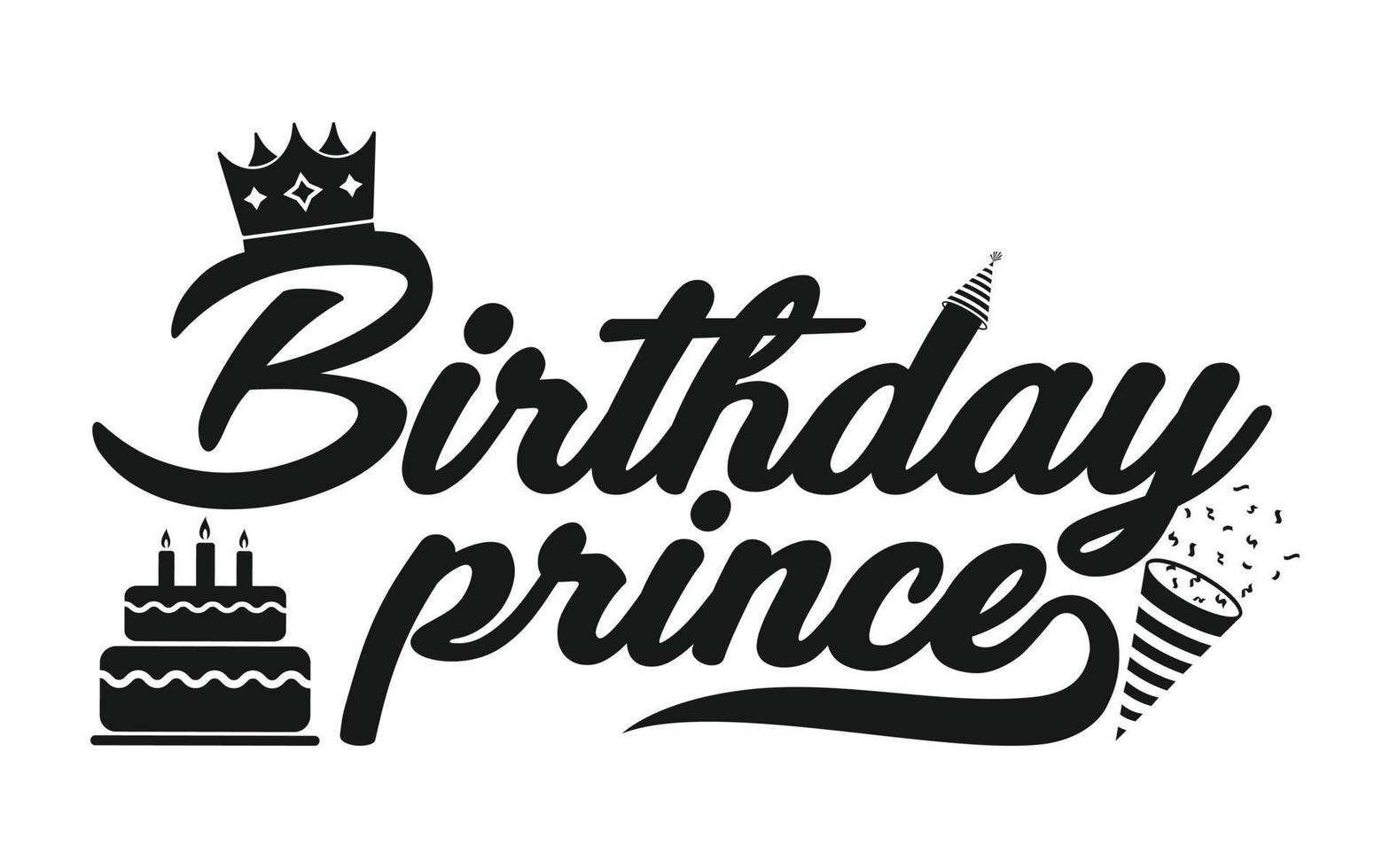 Happy Birthday typography or Calligraphy lettering with balloons vector
