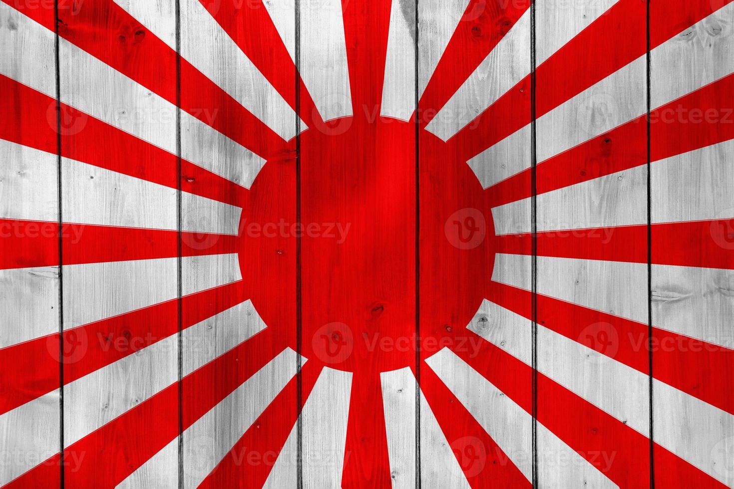 Flag of the Imperial Japanese Army on the texture. Concept collage. photo