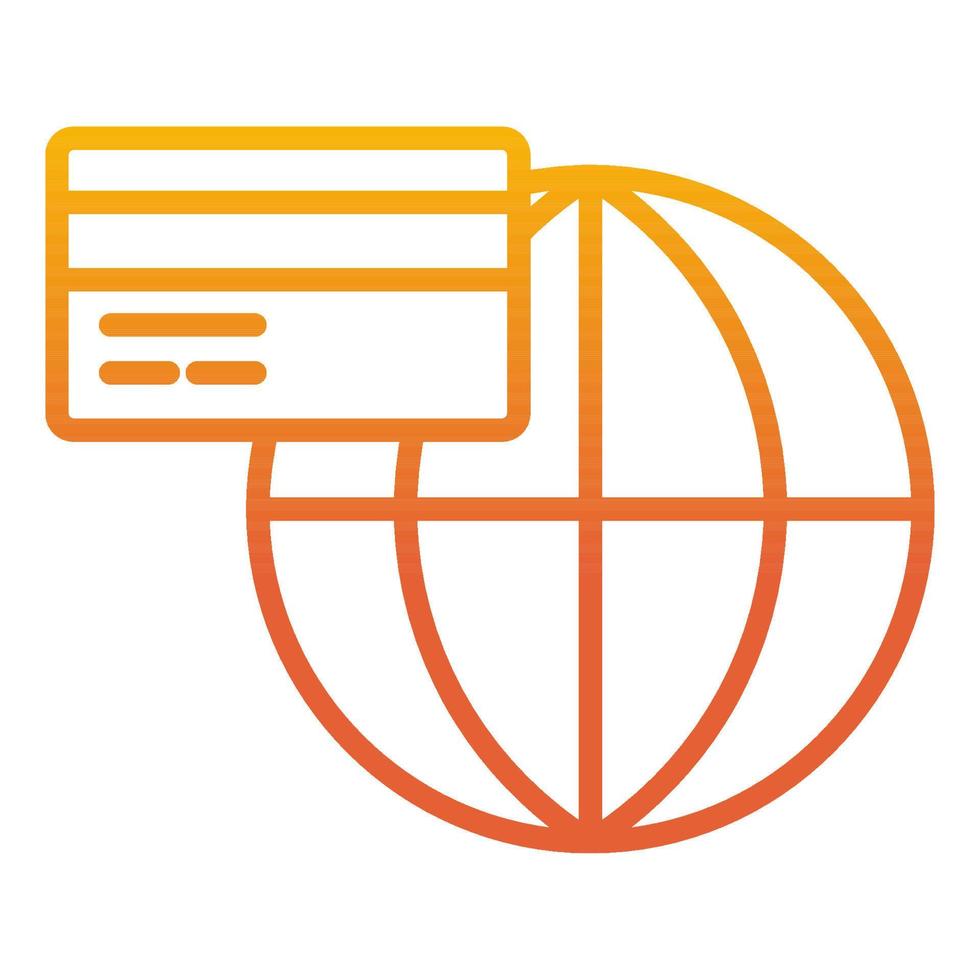 global payment icon, suitable for a wide range of digital creative projects. vector