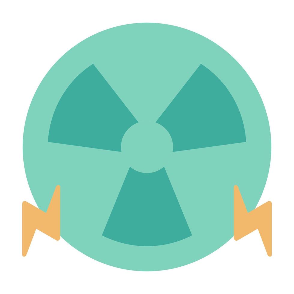 nuclear energy icon, suitable for a wide range of digital creative projects. vector