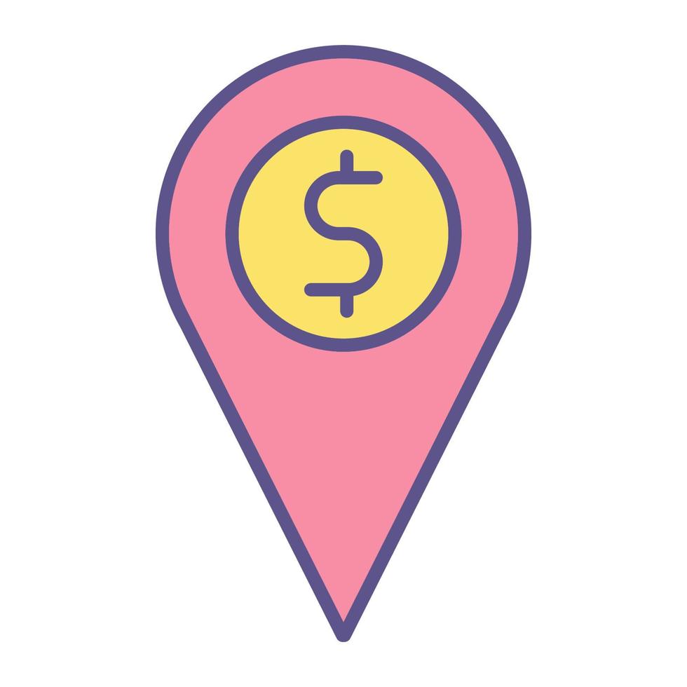 money location icon, suitable for a wide range of digital creative projects. vector
