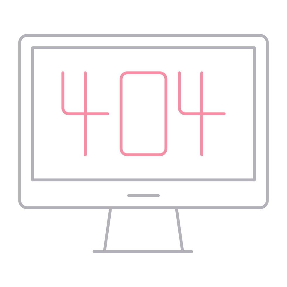 error 404 icon, suitable for a wide range of digital creative projects. vector