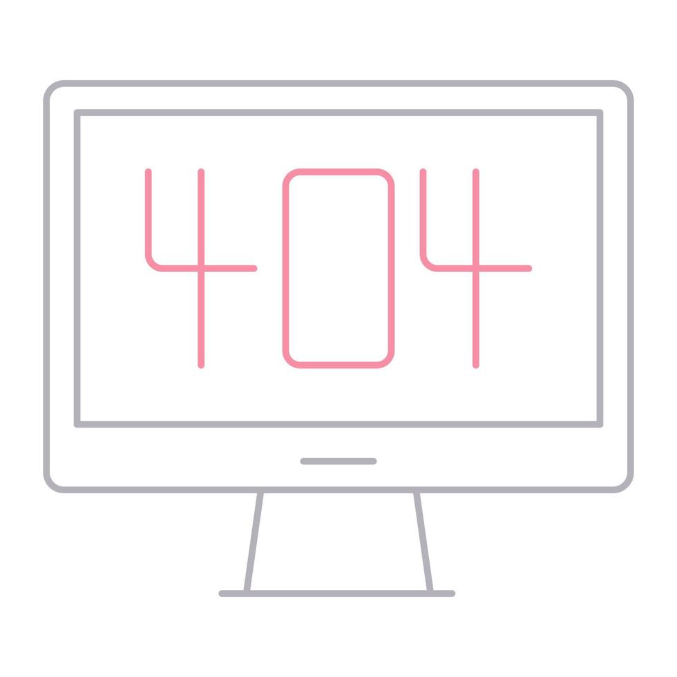 error 404 icon, suitable for a wide range of digital creative projects. vector