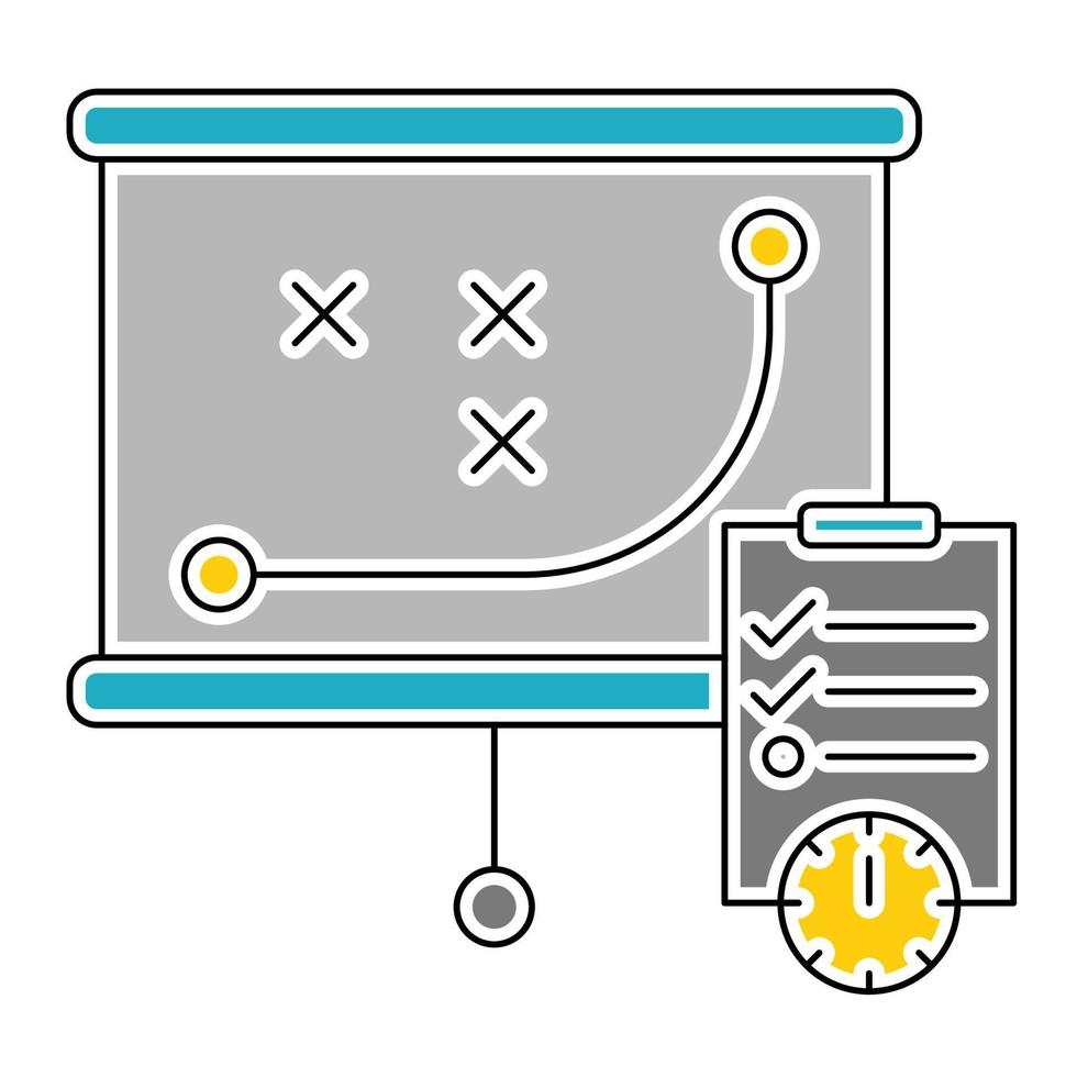 planning icon, suitable for a wide range of digital creative projects. vector