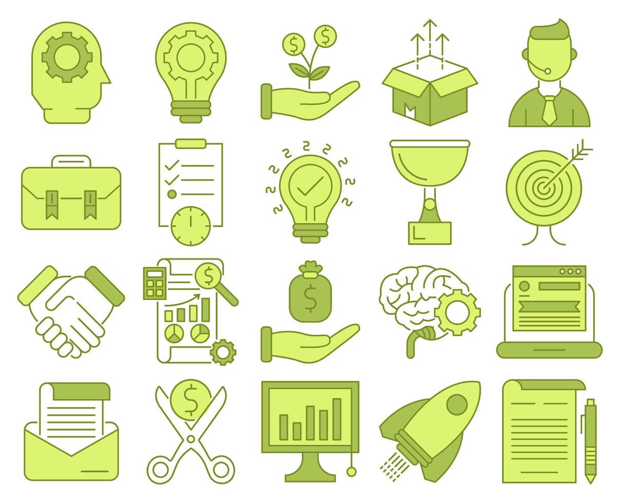 Development and startup icons, suitable for a wide range of digital creative projects. vector