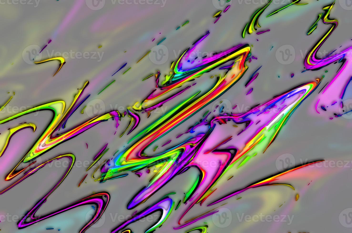 Abstract multicolor particle background,Digital painted abstract design.Holographic particle texture photo