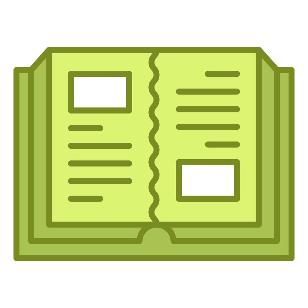 open book icon, suitable for a wide range of digital creative projects. vector