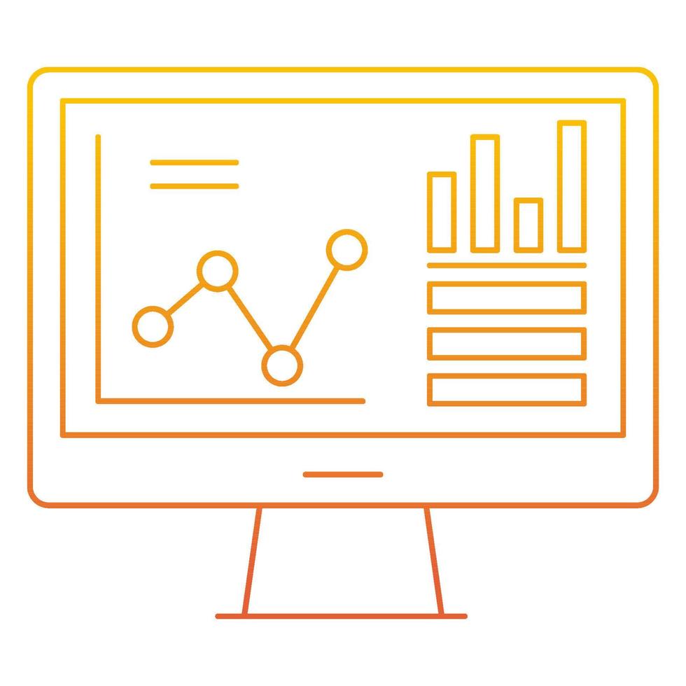 analytics icon, suitable for a wide range of digital creative projects. vector
