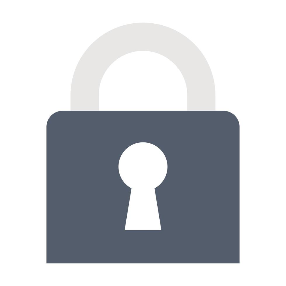 lock icon, suitable for a wide range of digital creative projects. vector