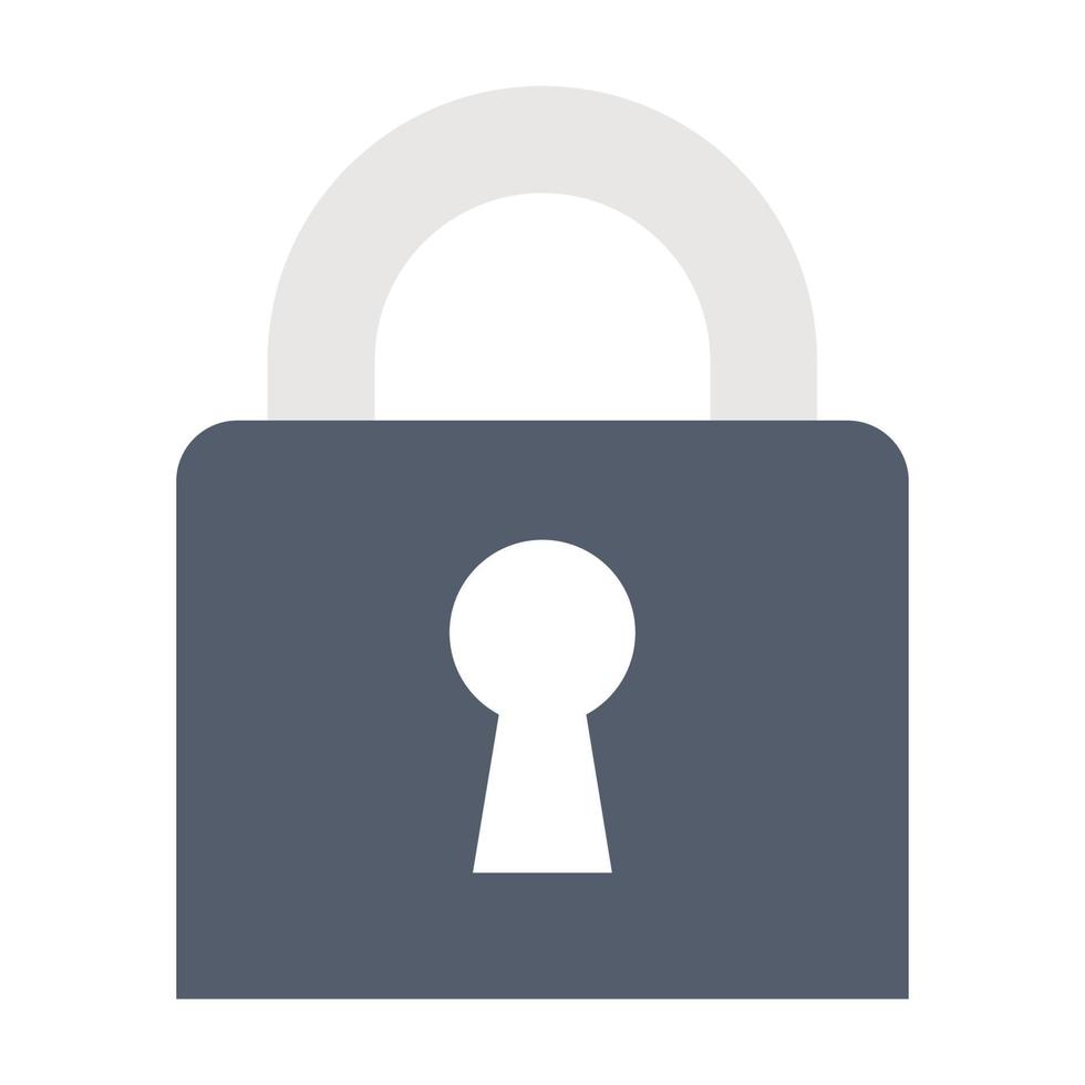 lock icon, suitable for a wide range of digital creative projects. vector