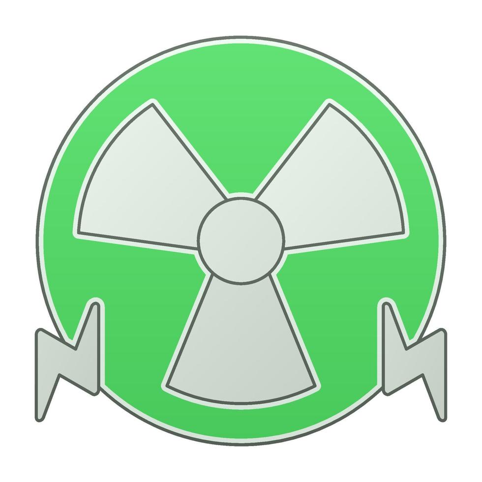 nuclear energy icon, suitable for a wide range of digital creative projects. vector