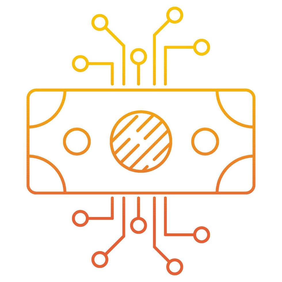 digital money icon, suitable for a wide range of digital creative projects. vector