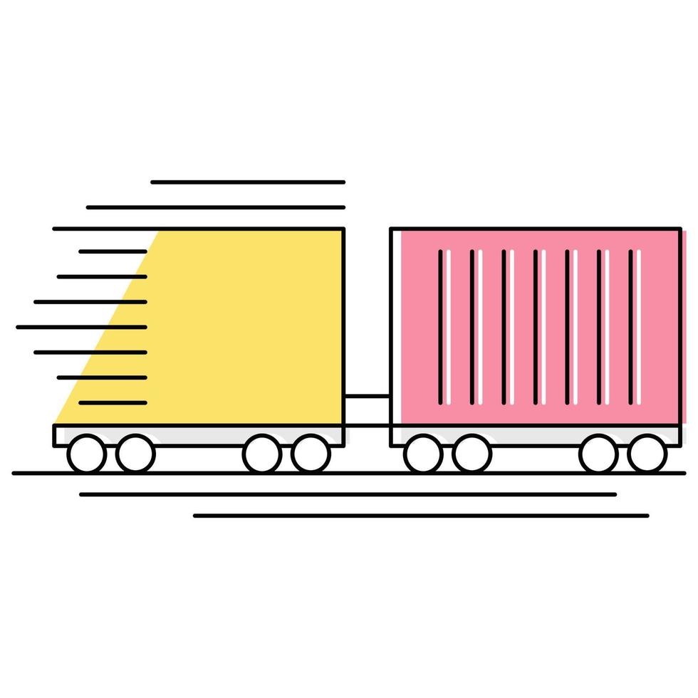 Fast train icon, suitable for a wide range of digital creative projects. vector