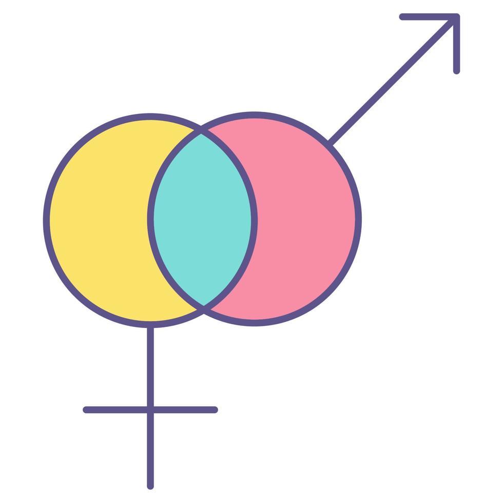 gender icon, suitable for a wide range of digital creative projects. vector