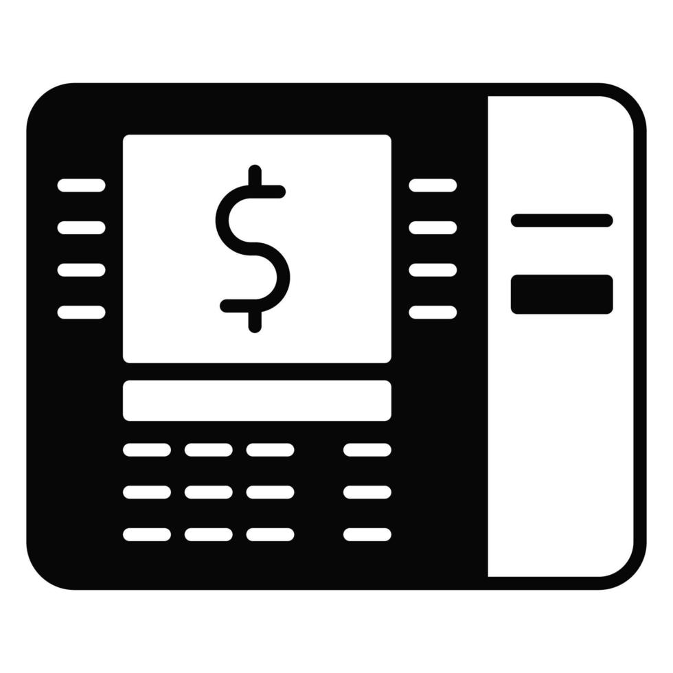 ATM icon, suitable for a wide range of digital creative projects. vector