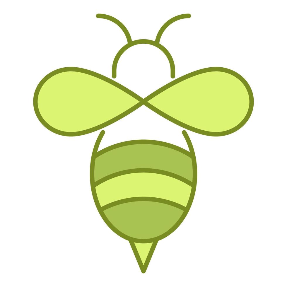 icono de abejas, adecuado para una amplia gama de proyectos creativos digitales. vector