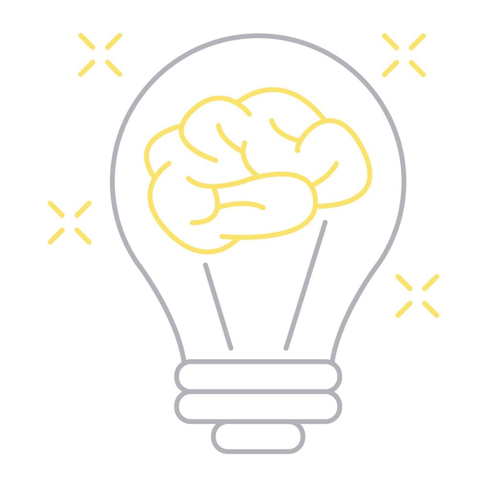 innovative thinking icon, suitable for a wide range of digital creative projects. vector
