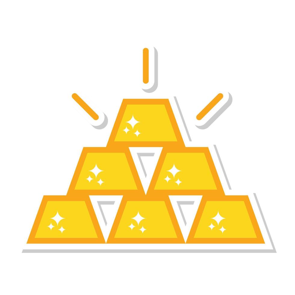 gold icon, suitable for a wide range of digital creative projects. vector