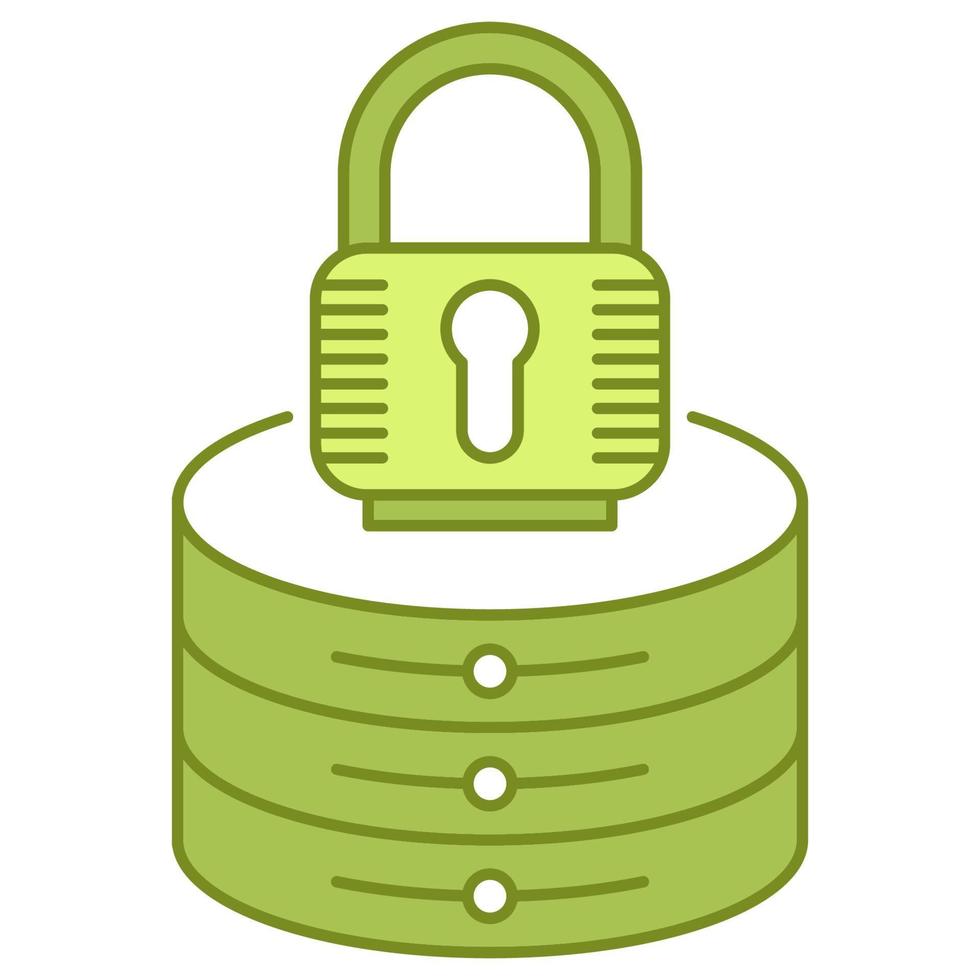 server lock icon, suitable for a wide range of digital creative projects. vector