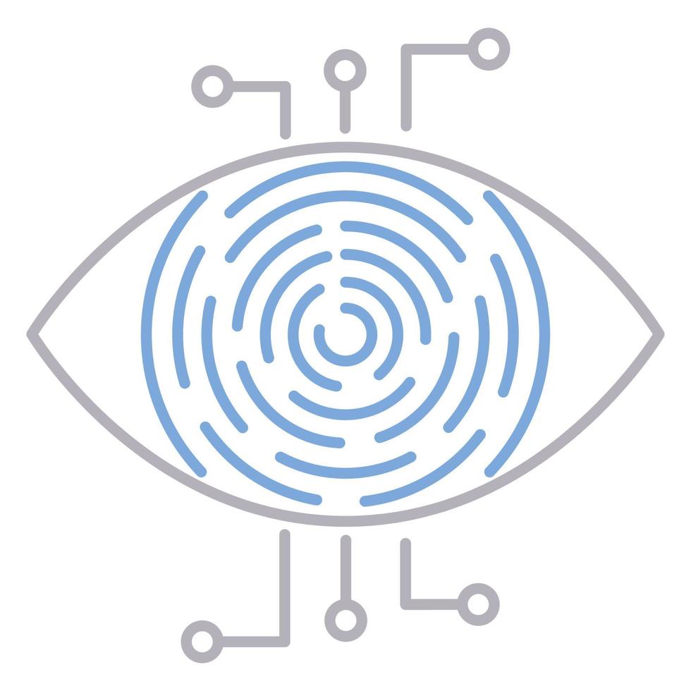 Retina scanner icon, suitable for a wide range of digital creative projects. vector