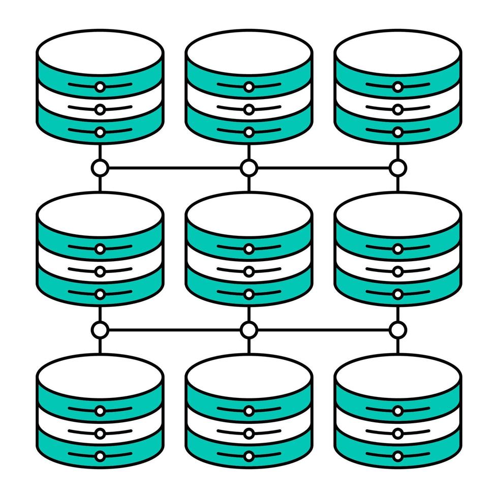 structured data icon, suitable for a wide range of digital creative projects. vector