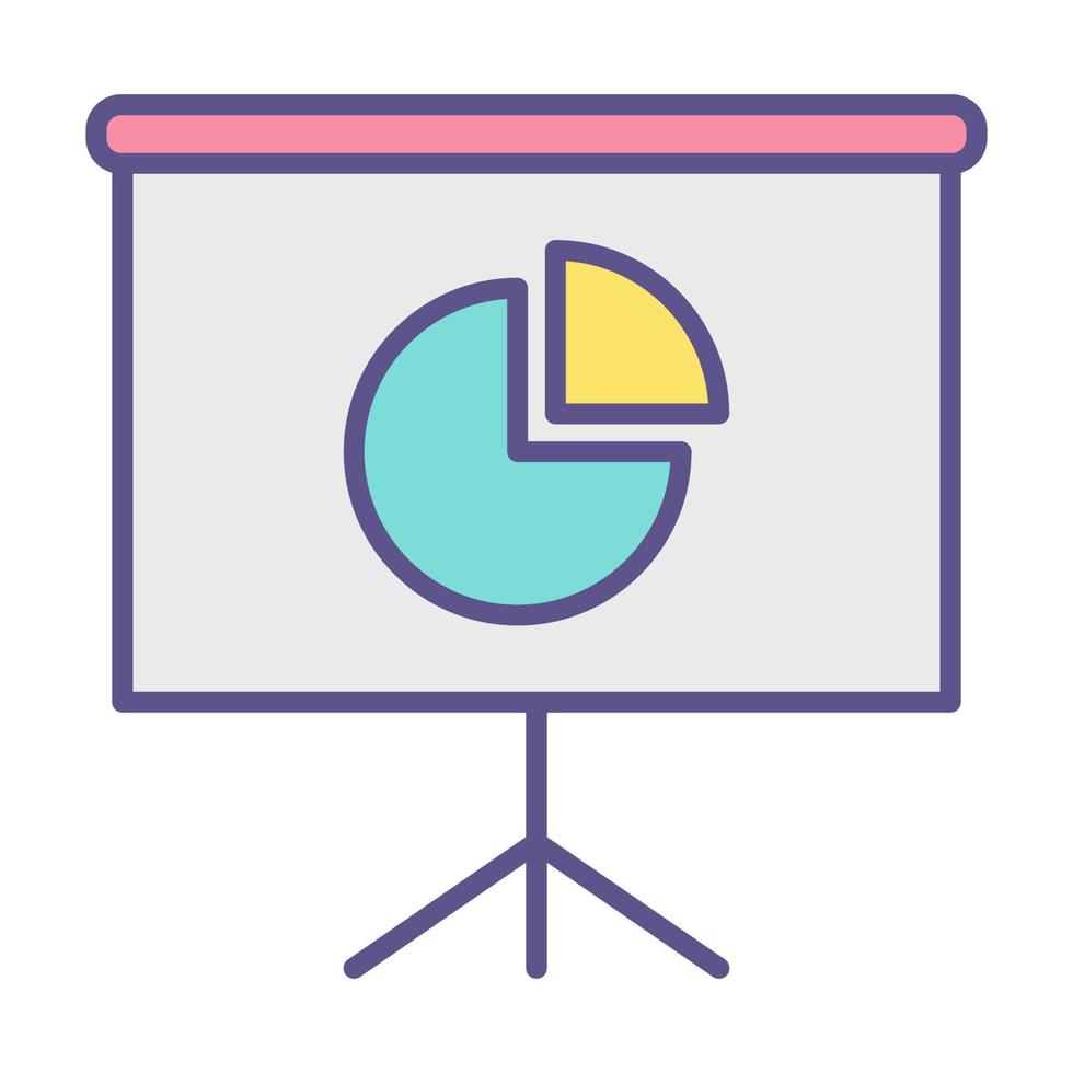 Business presentation icon, suitable for a wide range of digital creative projects. vector