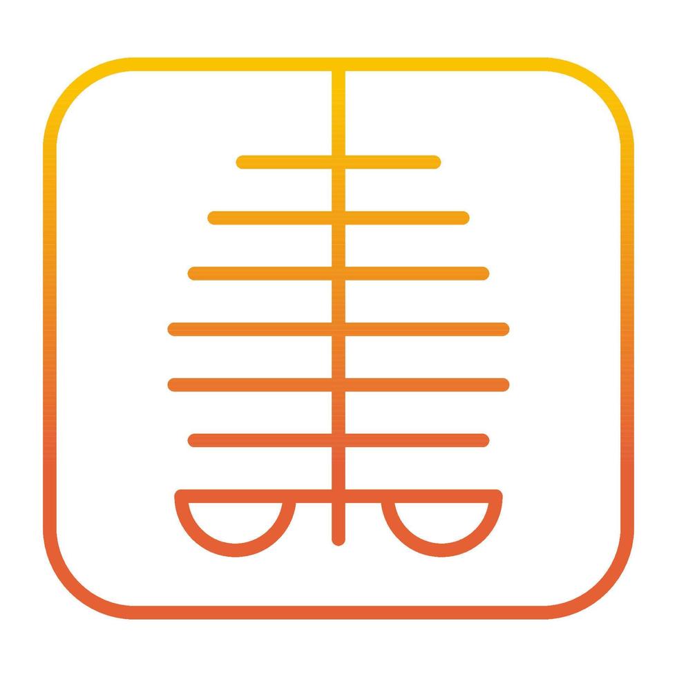 Radiology X ray icon, suitable for a wide range of digital creative projects. vector