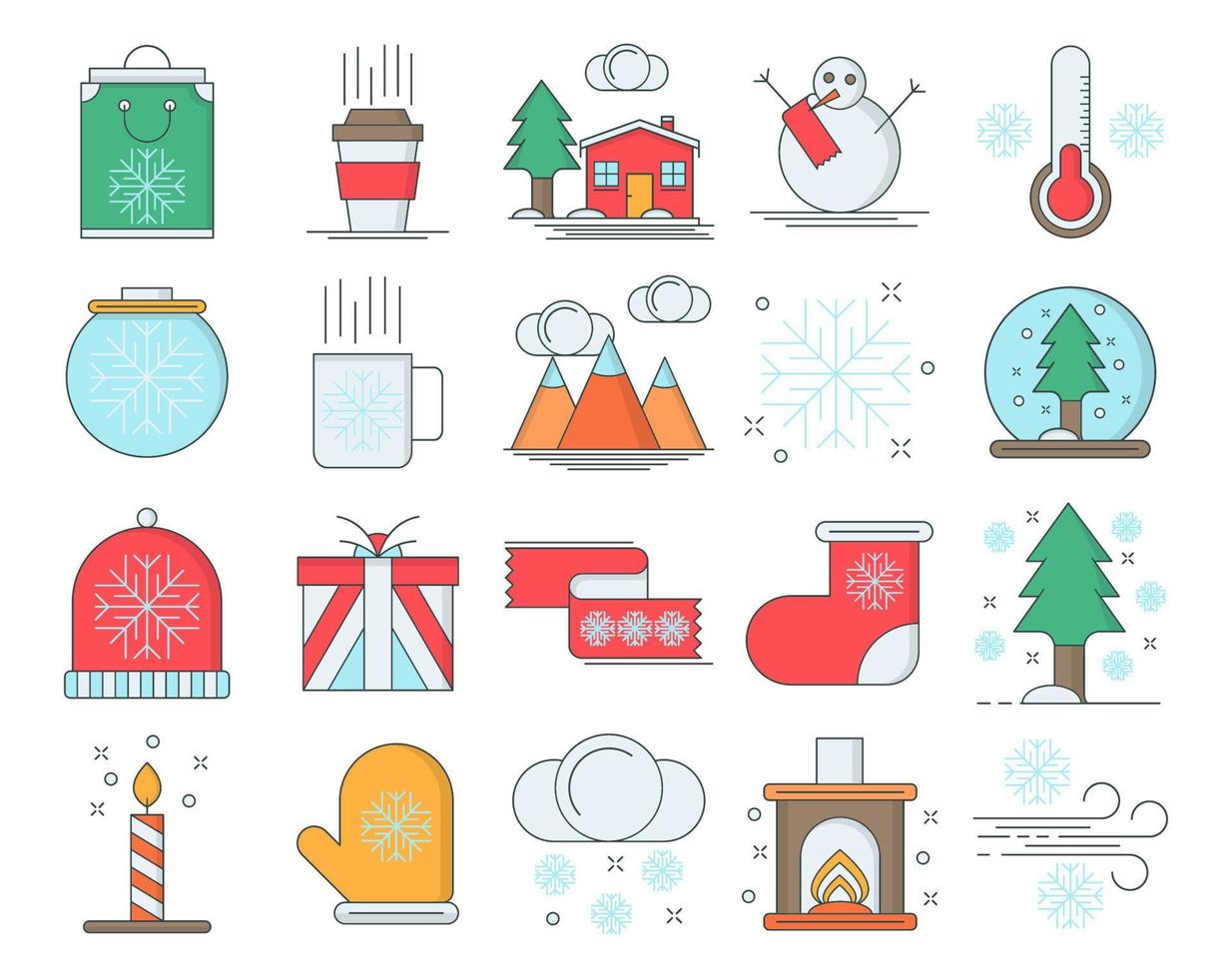 icono de invierno, adecuado para una amplia gama de proyectos creativos digitales. vector
