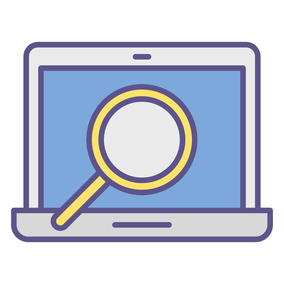 online search icon, suitable for a wide range of digital creative projects. vector
